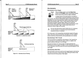 Instruction Manual Minelab XT 18000 Metal Detector English Language