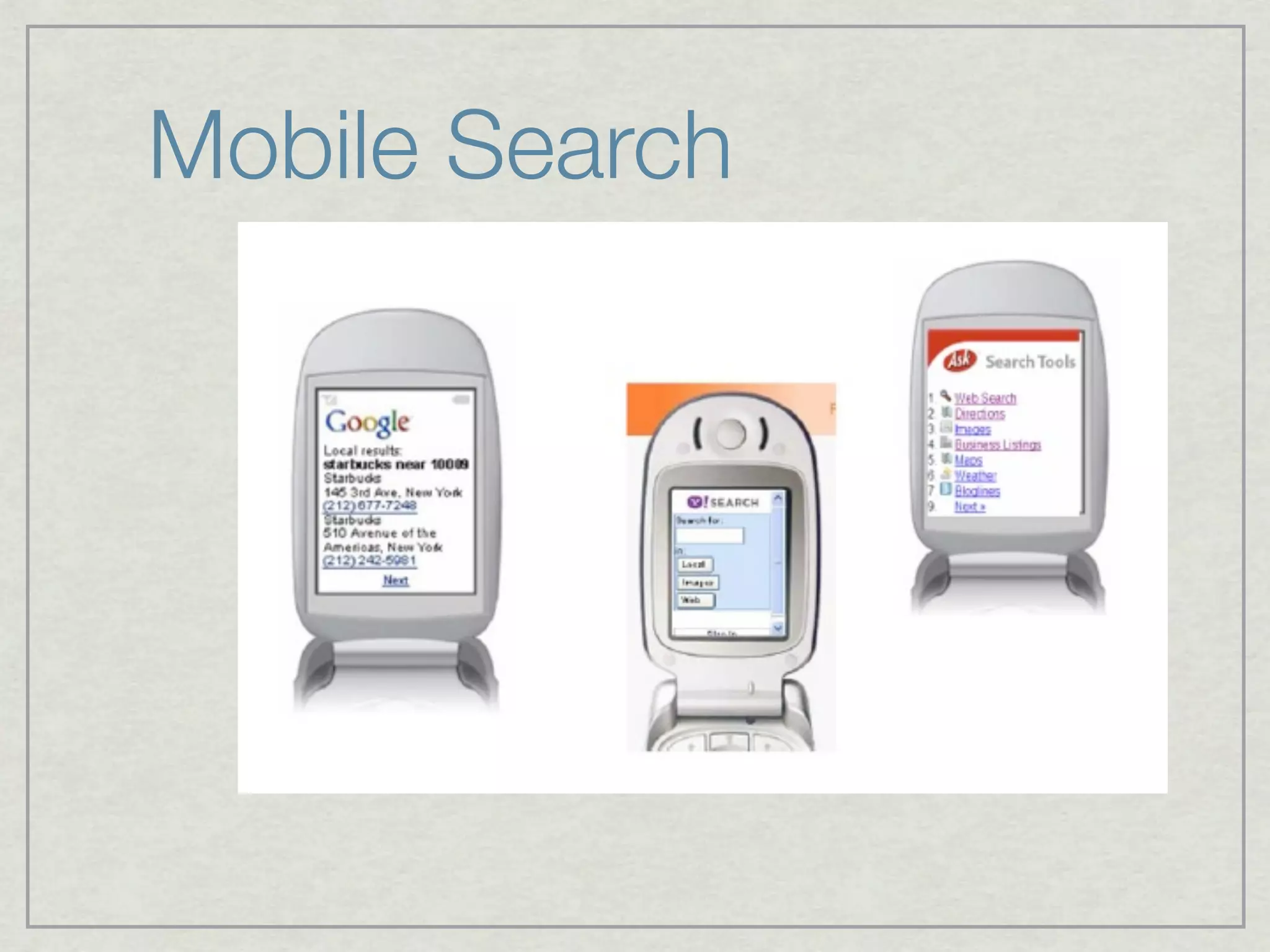 Mobile Search
 