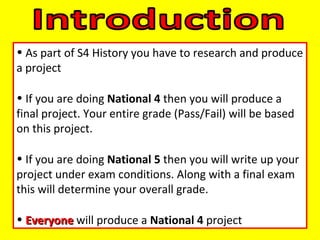 Instructions history n4-n5 | PPT