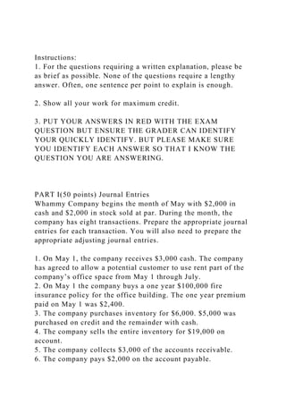 Instructions1. For the questions requiring a written explanatio.docx