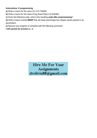 Instructions C programming a Write a macro for the va.pdf