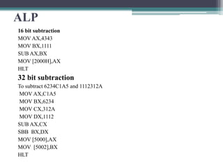 8086 Instruction set | PPTX