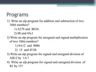 8086 Instruction set | PPTX