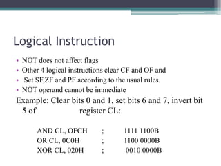 8086 Instruction set | PPTX