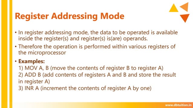 Addressing Modes of 8085 Microprocessor | PPTX