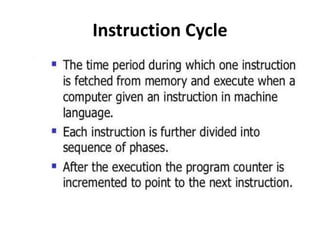 Instruction set and instruction execution cycle | PPTX | Computing ...