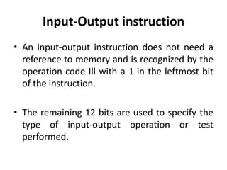 Instruction set and instruction execution cycle | PPT