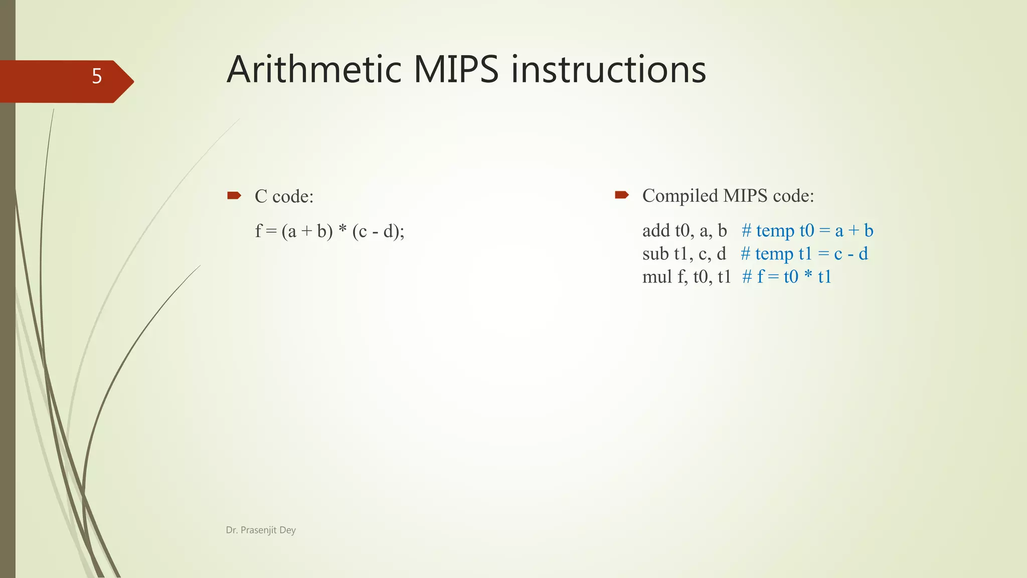 Instruction Set Architecture: MIPS | PPTX | Programming Languages ...