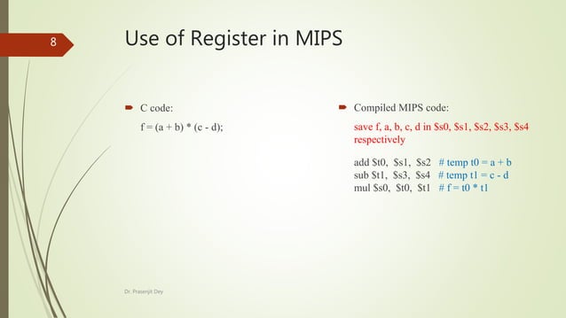 Instruction Set Architecture: MIPS | PPTX | Programming Languages ...