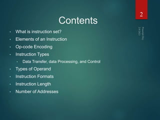 Instruction set (prasenjit dey) | PPT