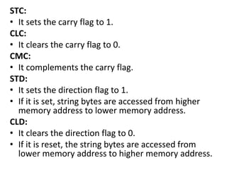 Instruction sets of 8086 | PPTX