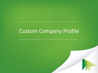 Custom Company Profile
 