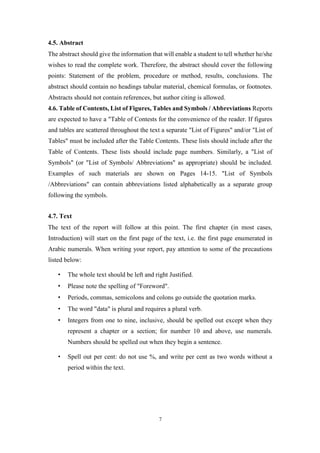 Instructions for report final | PDF