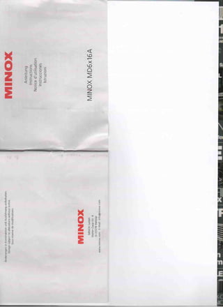 Instructions MINOX MD 6x16A | Optics Trade