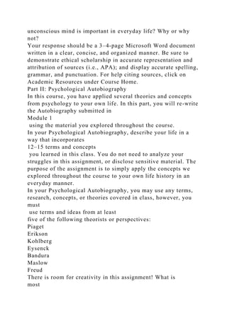 InstructionsPart I Apply each of the four personality theories .docx