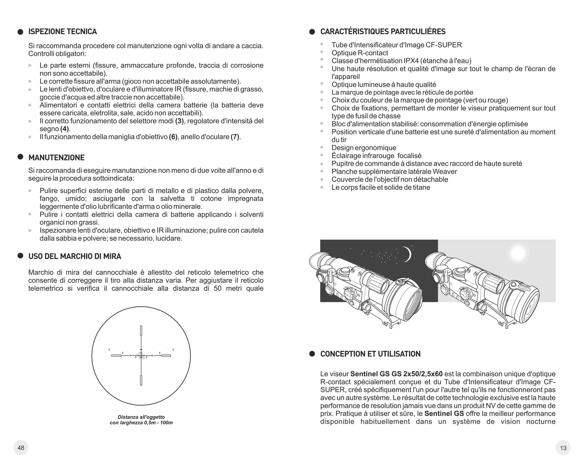 Instructions PULSAR Sentinel GS NV Riflescope | Optics Trade | PDF
