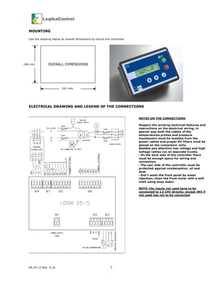 Instructions To Use Electronic Controller Logik 25-S in Screw ...