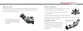 Instructions VORTEX RAZOR HD 65mm Spotting Scope | Optics Trade | PDF