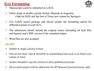Springer Table Format Instruction to authors (all journals) | PPTX