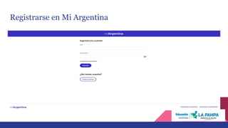 Registrarse en Mi Argentina
 