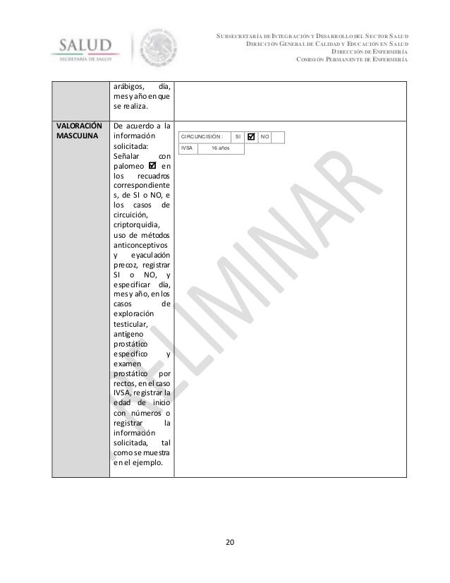 Instructivo De Relleno Del Formato En El Segundo Nivel