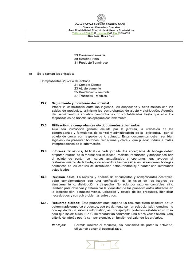 Instructivo justificación diferencias de inventario (201