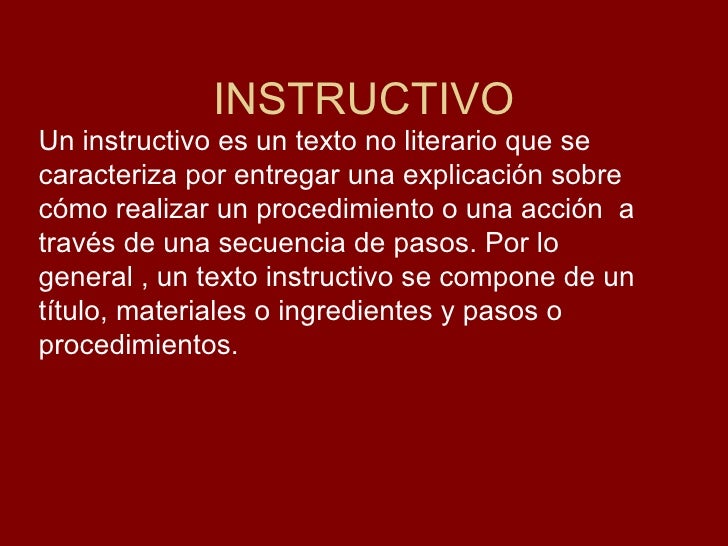 Que Es Un Texto Instructivo Y Para Que Sirve Tory