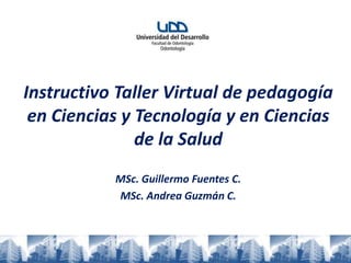 Instructivo Taller Virtual de pedagogía en Ciencias y Tecnología y en Ciencias de la Salud MSc. Guillermo Fuentes C. MSc. Andrea Guzmán C. 