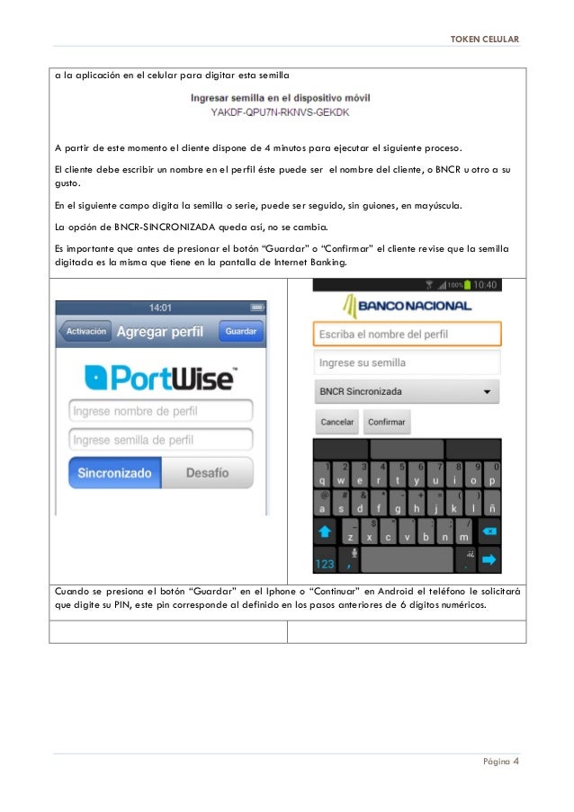 Instructivo Token Celular