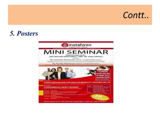 Contt..
5. Posters
 