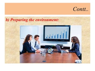 Contt..
b) Preparing the environment:
 