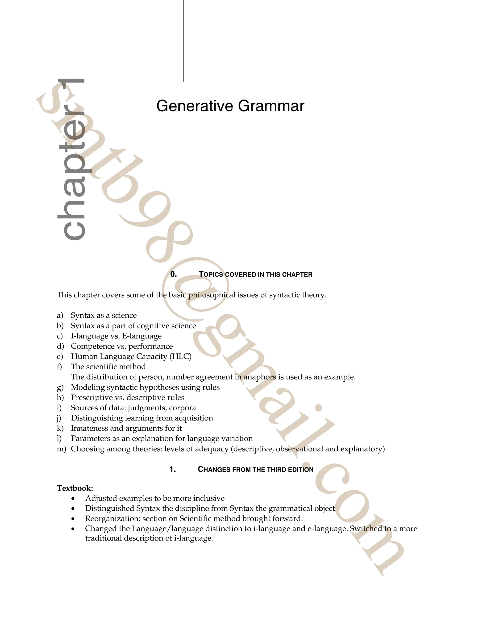 Syntax: A Generative Introduction 4th Edition – Detailed Exercise