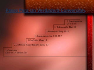 Pasos Para Un Verdadera Conversión.
 