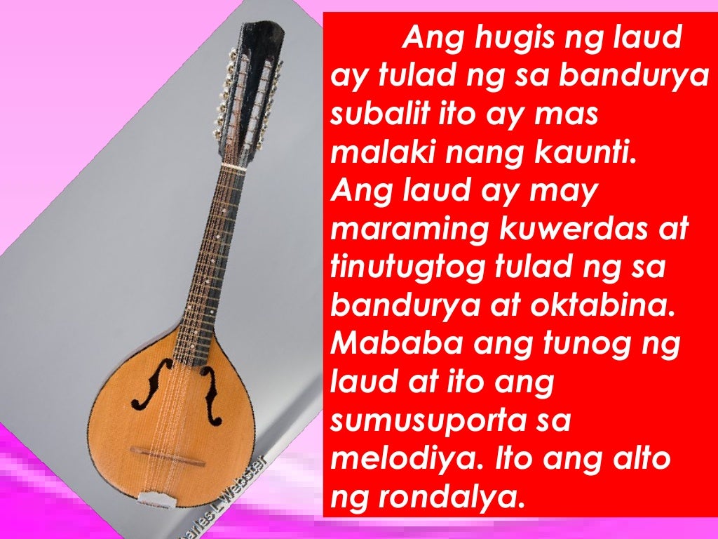 Mga Uri Ng Instrumento Mga Instrumentong Rondalya