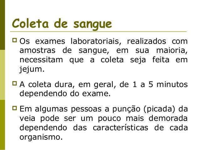 Exames laboratoriais jejum
