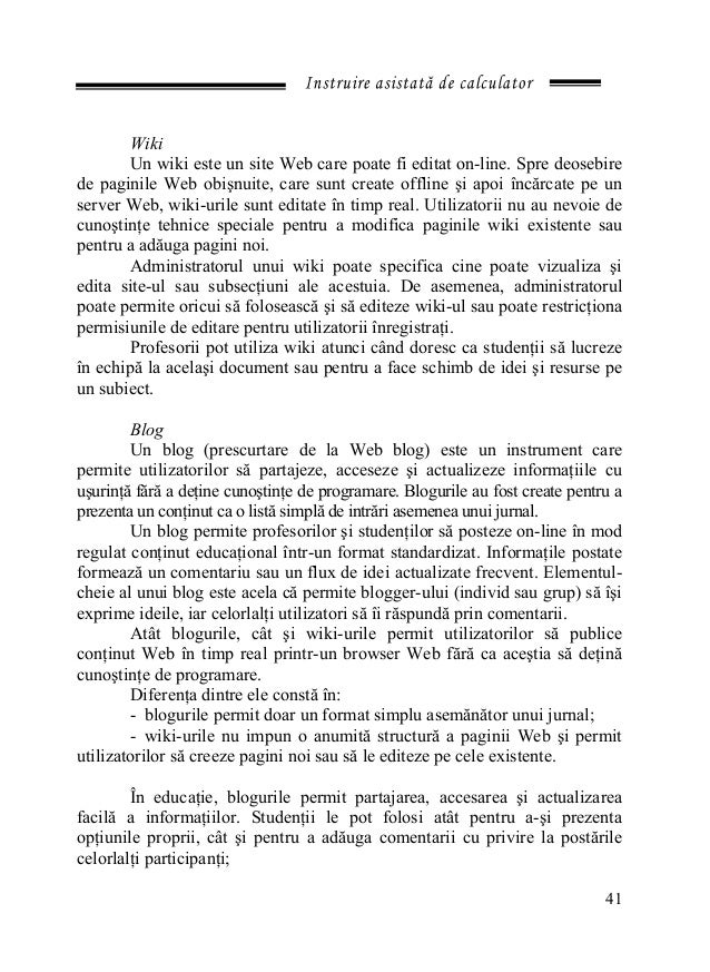 Instruire Asistata De Calculator