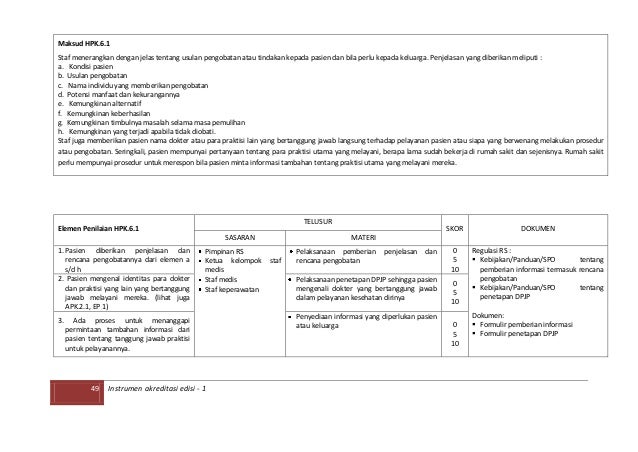 formulir informed consent final des rs 2012 Instrumen libre akreditasi