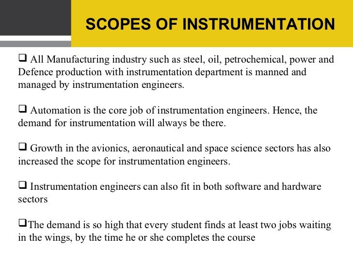 presentation topics related to instrumentation engineering