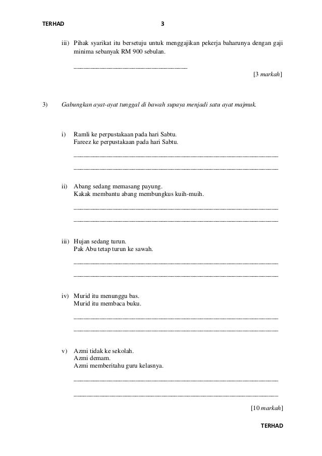 Instrumen bm pt3 bertulis