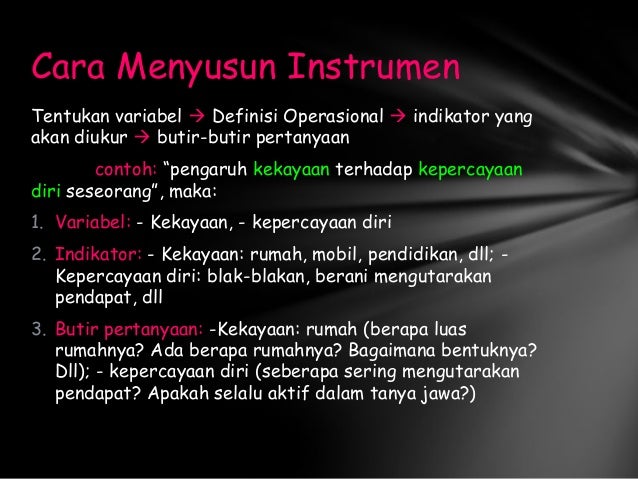 Instrumen dan teknik pengumpulan data kuantitatif & kualitatif