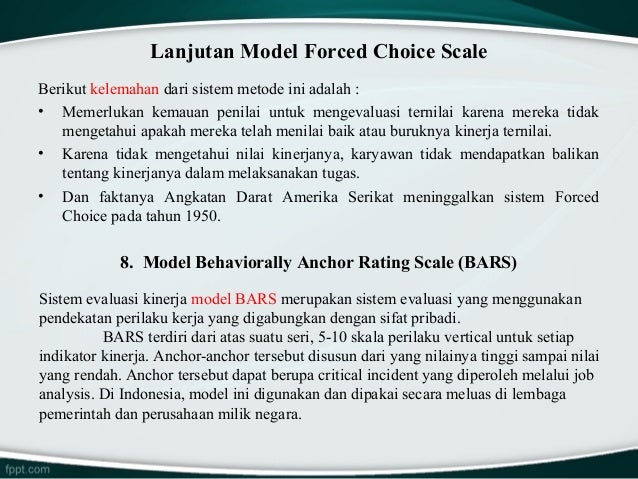 Instrumen evaluasi kinerja