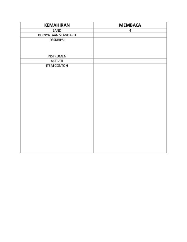 Contoh Instrumen Membaca Contoh Instrumen Membaca