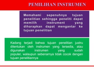 Instrumen&pengumpulan data | PPTX