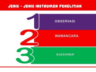 Instrumen&pengumpulan data | PPTX