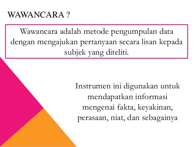 Instrumen Penelitian Tindakan Kelas
