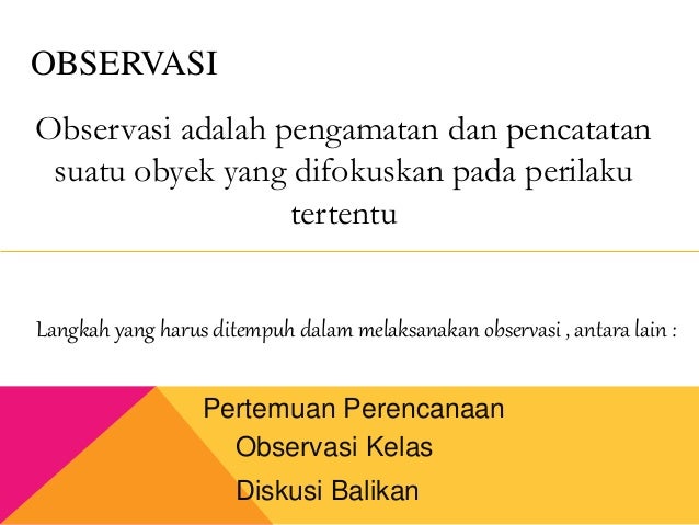 Instrumen Penelitian Tindakan Kelas