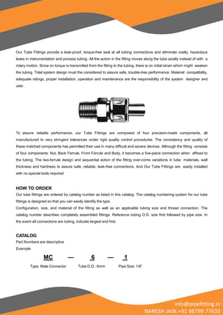 Pipe fitting . in Instrument tube-fittings-valves manufatuers, supplier