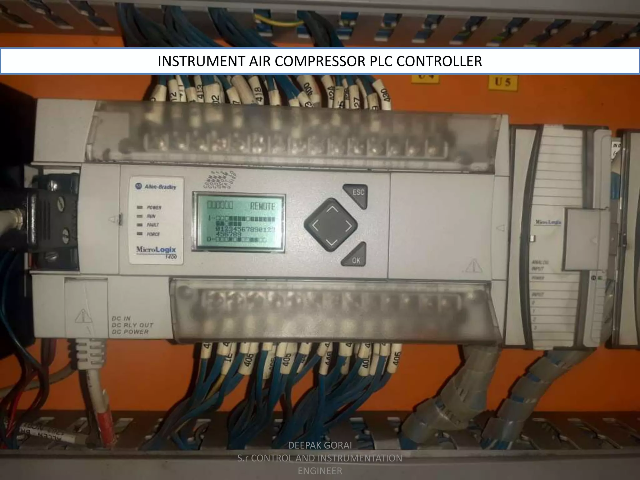 Elgi Instrument air compressor Electrical and control wiring | PPTX