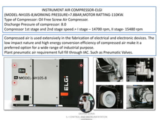 Instrument Compressor Panel Elgi Instrument air compressor Electrical and control wiring | PPT