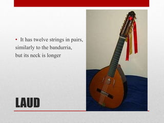 Laud Instrument Rondalla Instrumental rondalla | PPTX